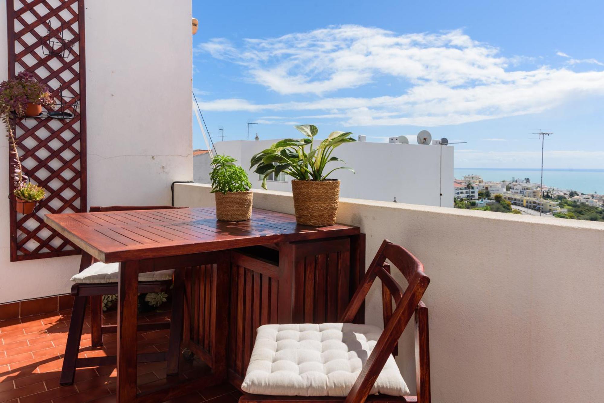 Hillside Studio With Sea View & Fibre Internet Albufeira Dış mekan fotoğraf